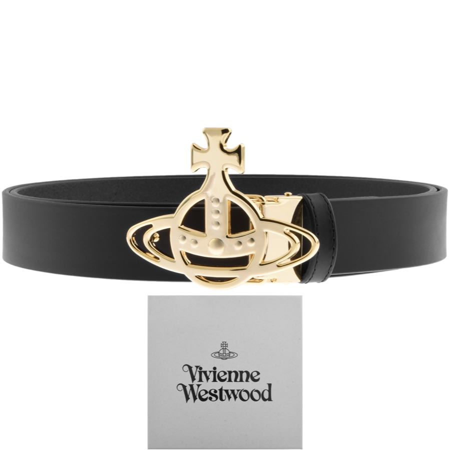 Alternative Image for ProductVivienne Westwood Orb Buckle Leather Belt Black1